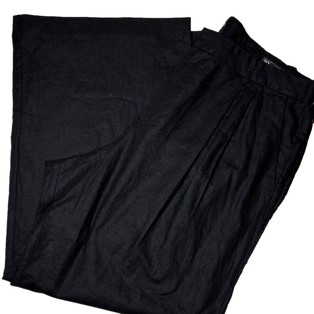 Gap Black wide leg pants trousers 20 New - Picture 2 of 12